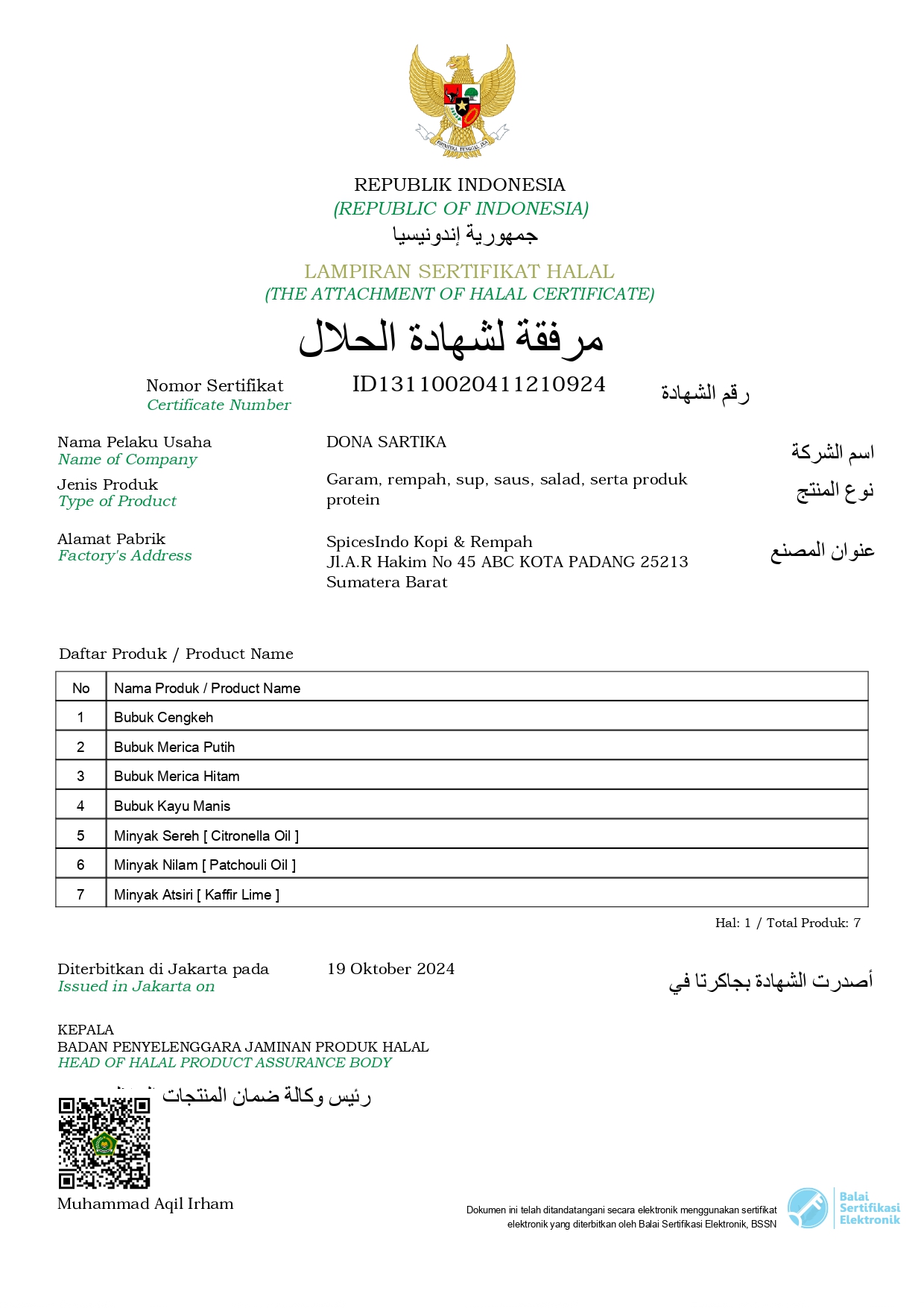 Halal Certificate 2